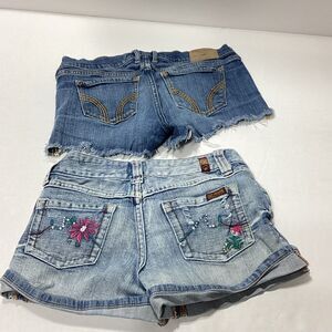 2 Pairs Shorts Hollister Cut Offs Zana Di Shorts Size 5
